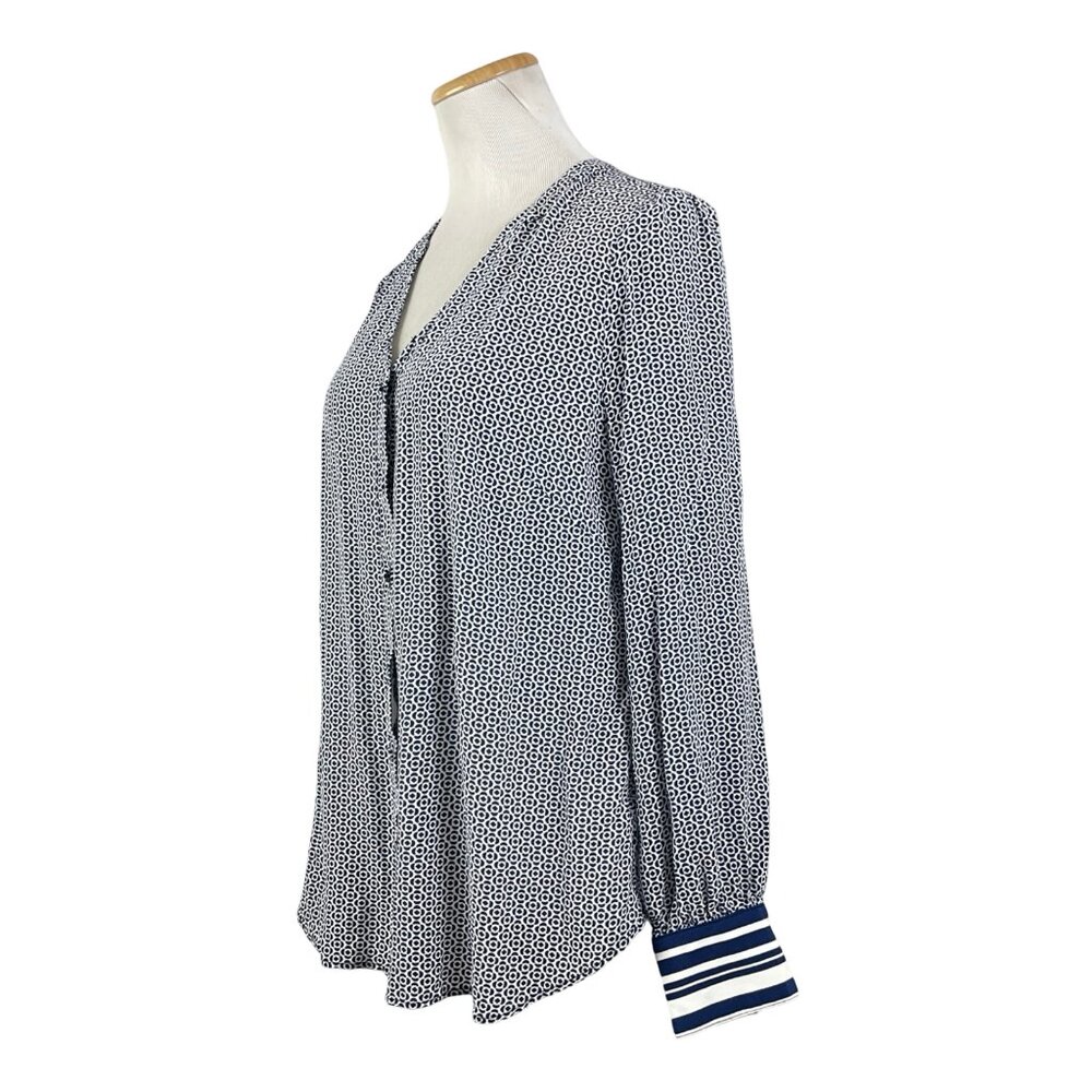 Talbots Blouse Size Large Button Down Top Shirt G… - image 5